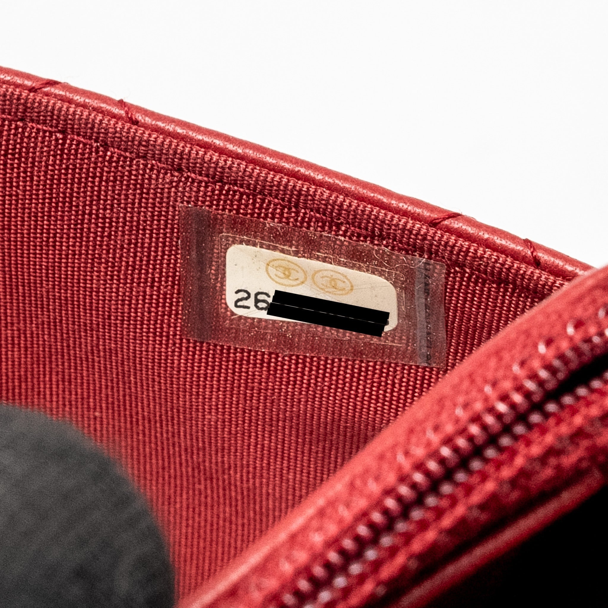 CHANEL TRENDY CC WALLET ON CHAIN LAMBSKIN RED LGHW