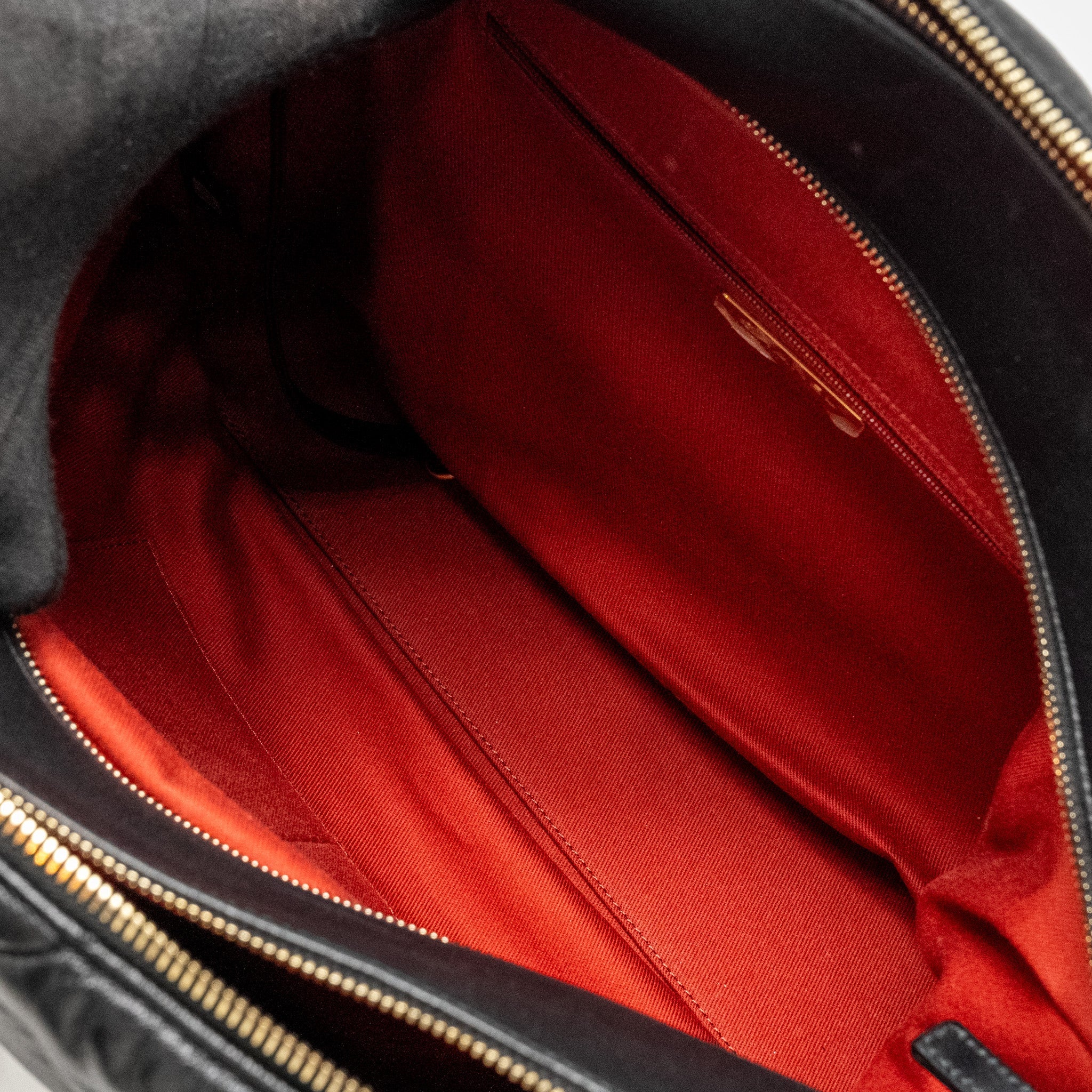 CHANEL NEW YORK BOWLING BAG QUILTED LAMBSKIN BLACK GHW