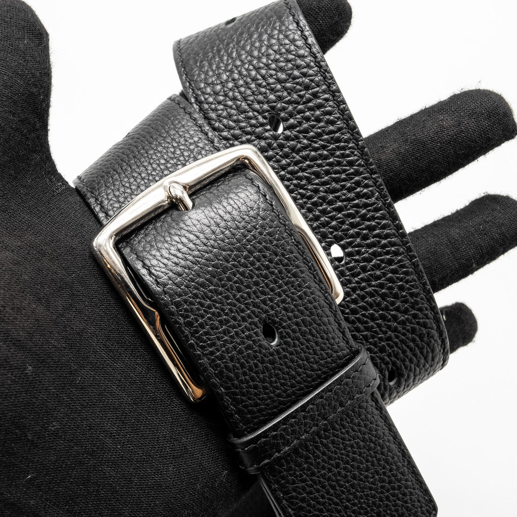 HERMES ULTRAPLA CROSS BELT BAG TOGO BLACK SHW