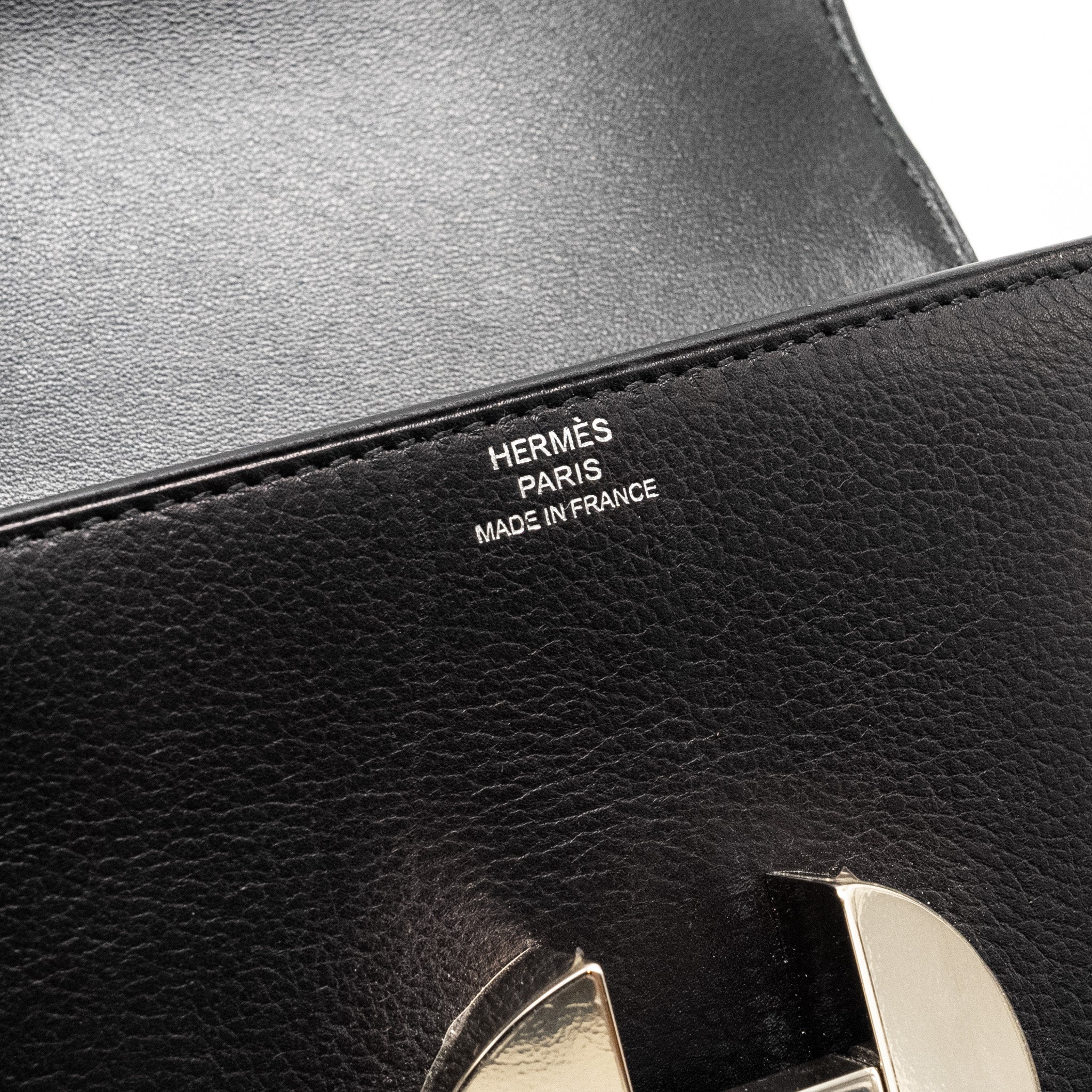 HERMES 2002 WALLET EVERCOLOR BLACK SHW