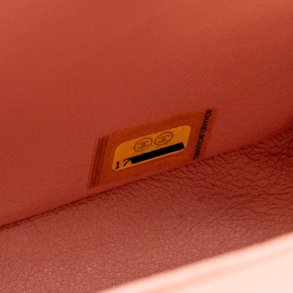 CHANEL MINI RECTANGULAR FLAP BAG PATENT PINK SHW