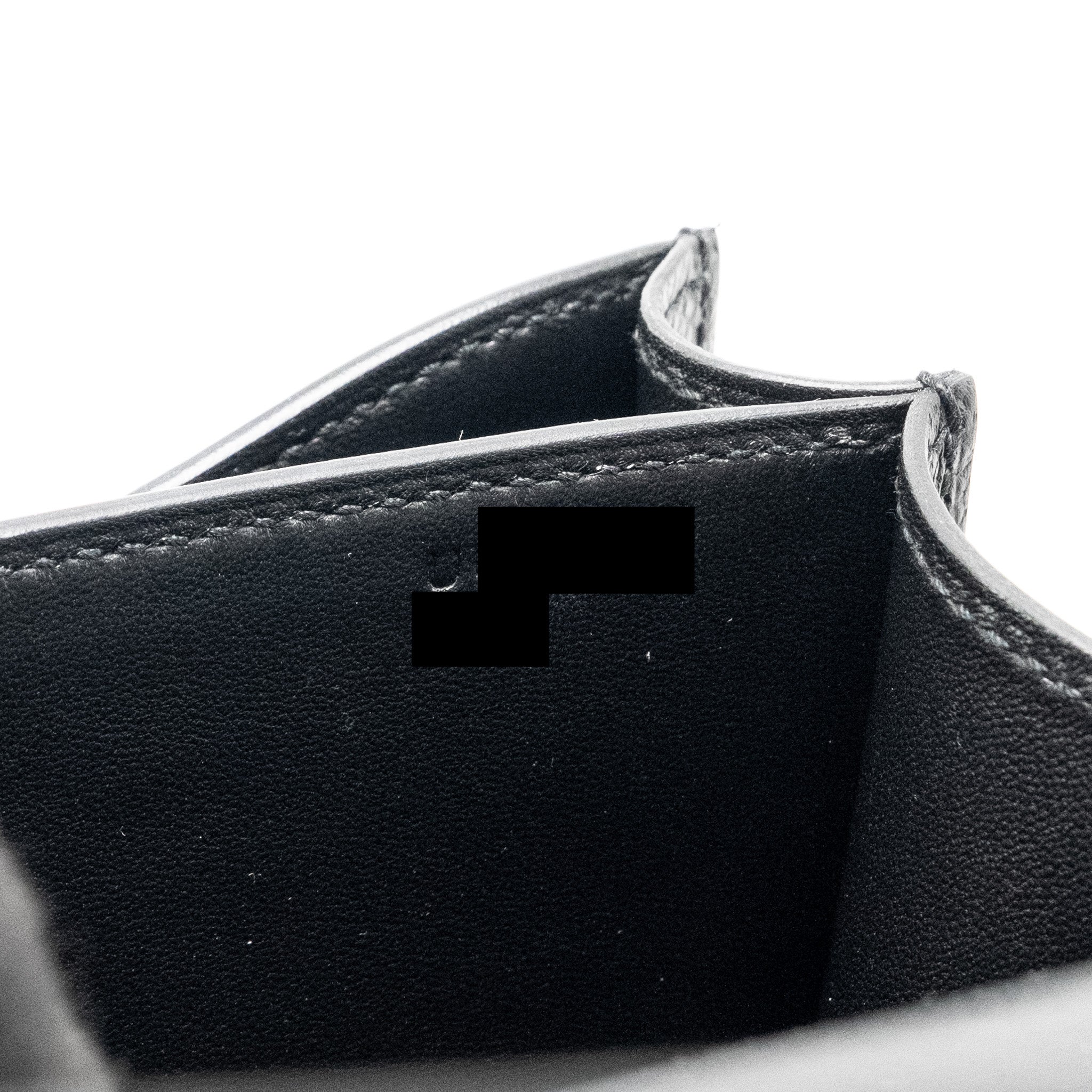 HERMES MINI CONSTANCE EPSOM BLACK RGHW