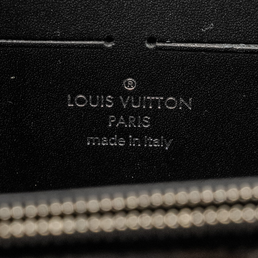 LOUIS VUITTON WILD AT HEART TWIST WALLET ON CHAIN CALFSKIN/MONOGRAM CANVAS MULTICOLOLUR BLACK/SLIVER HARDWARE
