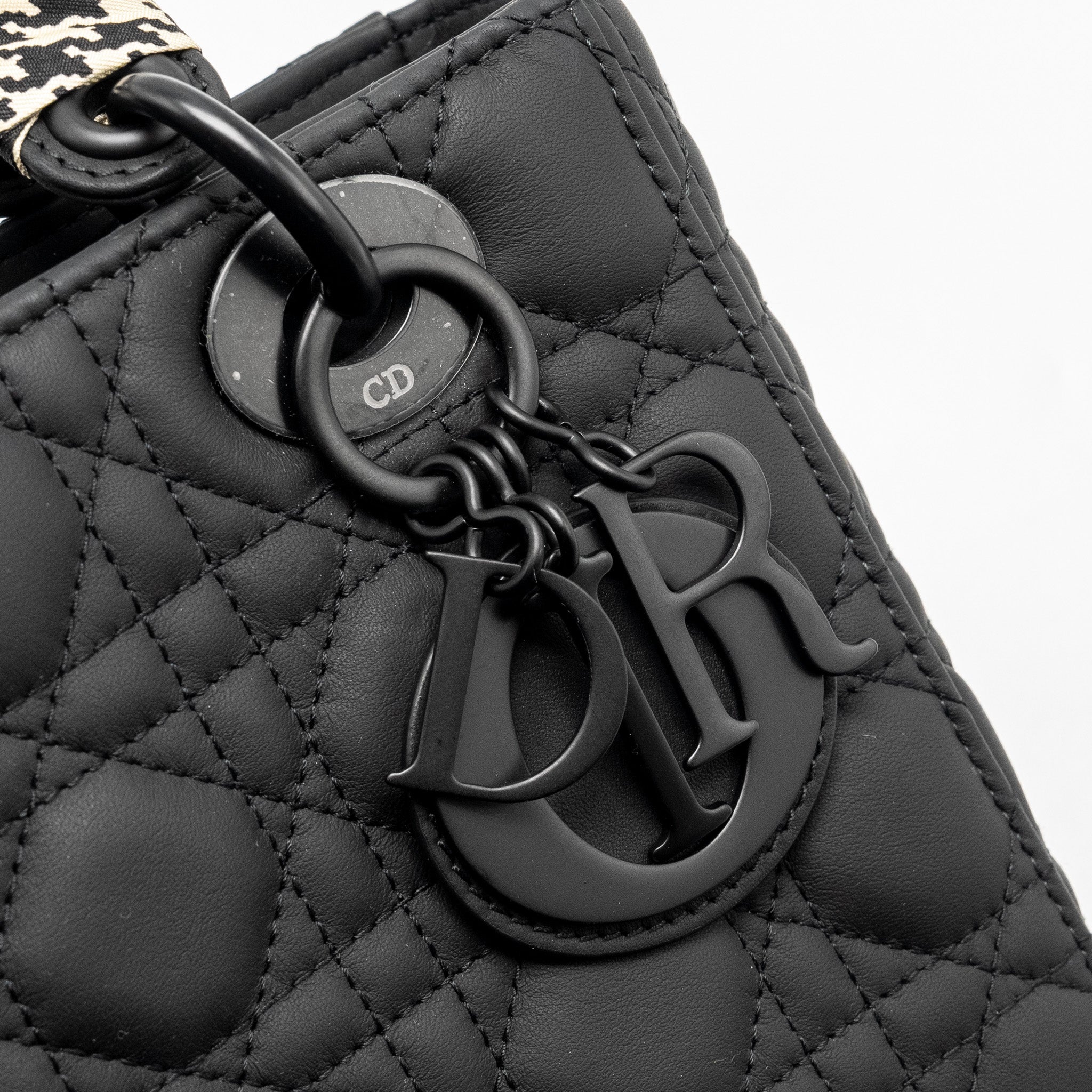 DIOR SMALL MY ABC LADY DIOR CANNAGE CALFSKIN SO BLACK