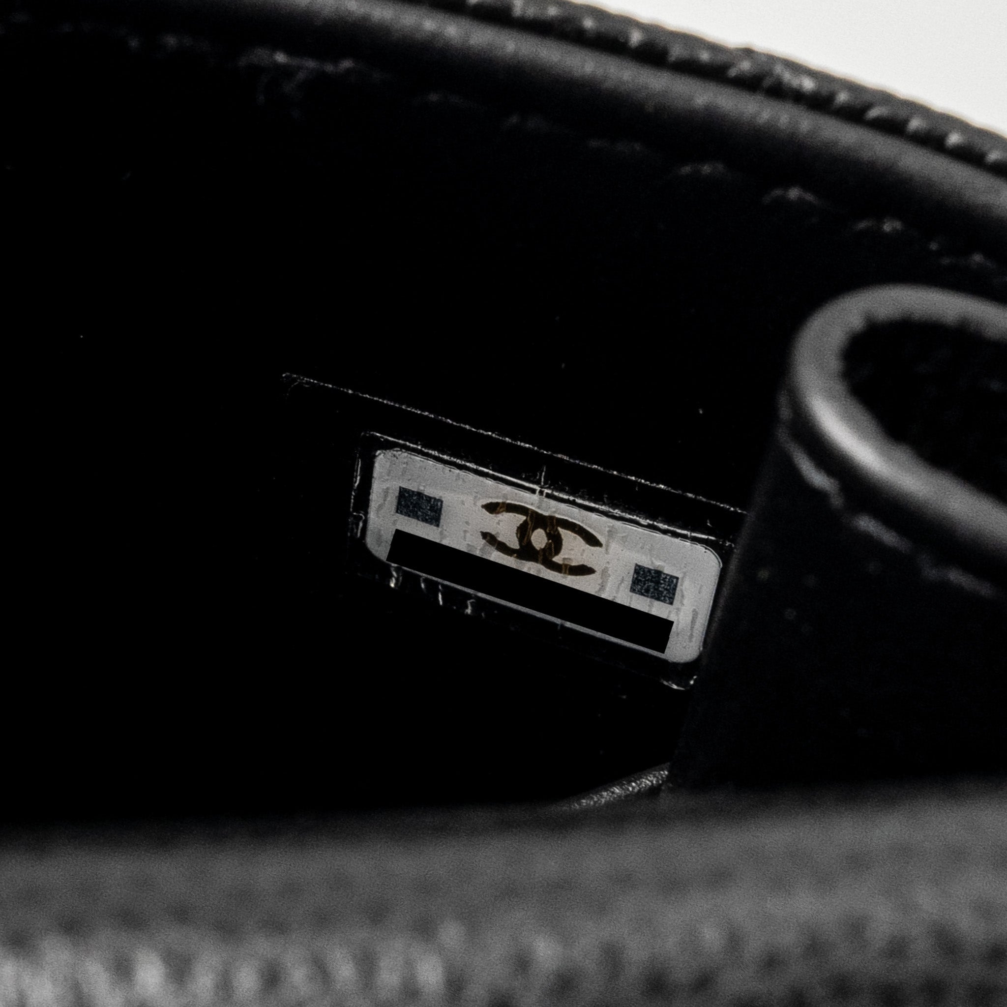 CHANEL TOP HANDLE MINI FLAP BAG WITH CHAIN CAVIAR BLACK LGHW (MICROCHIP)