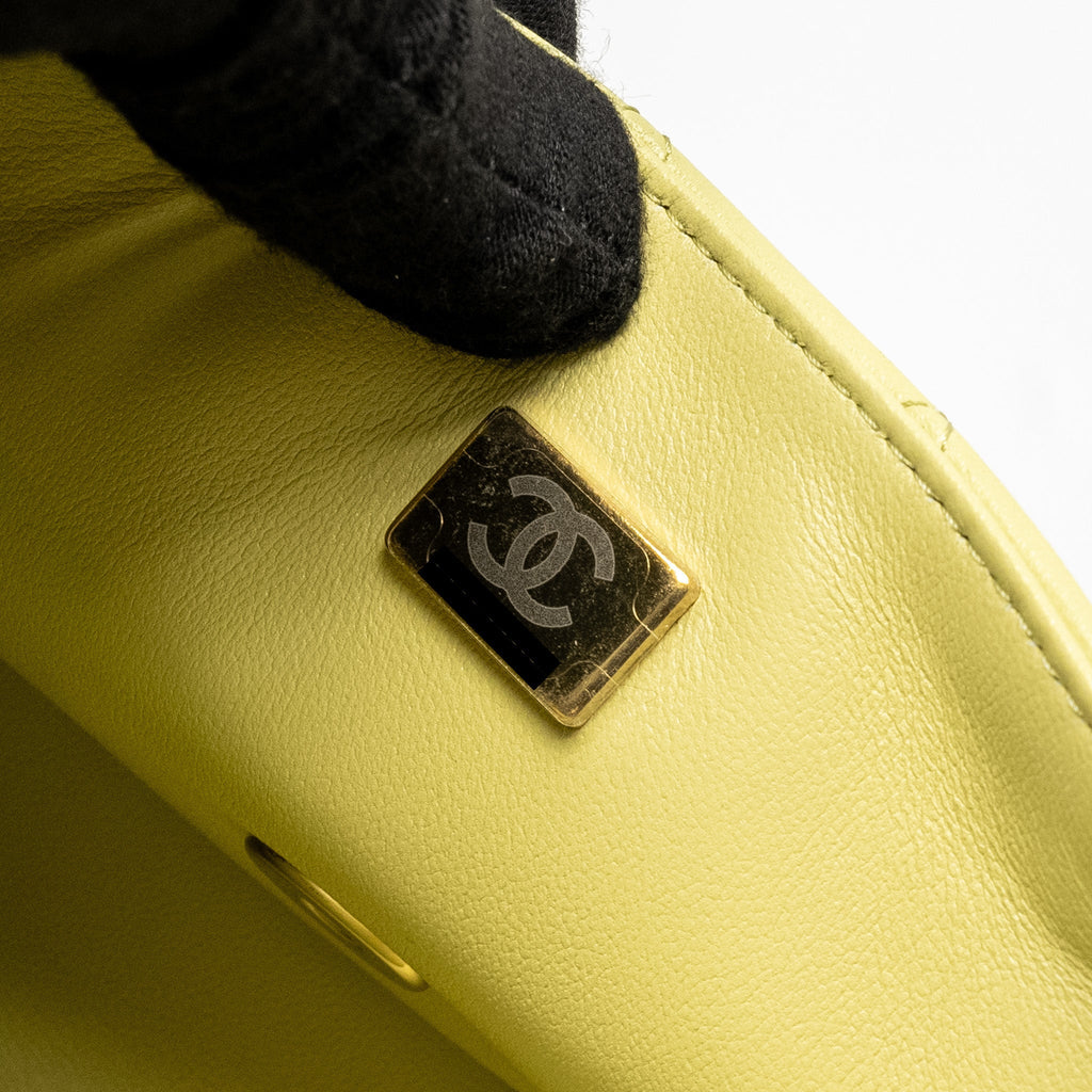 CHANEL MINI RECTANGULAR FLAP BAG LAMBSKIN PISTACHIO LGHW (MICROCHIP)