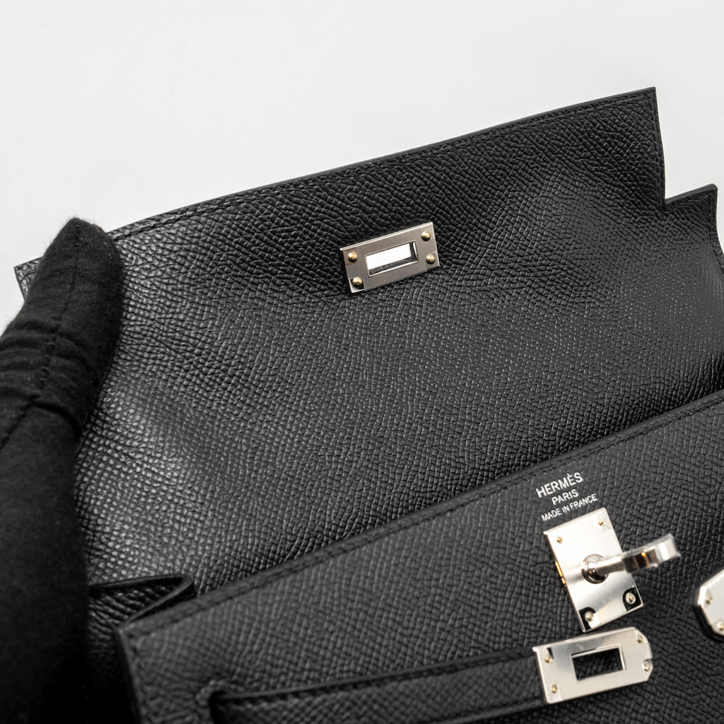 HERMES KELLY 25 EPSOM BLACK SHW