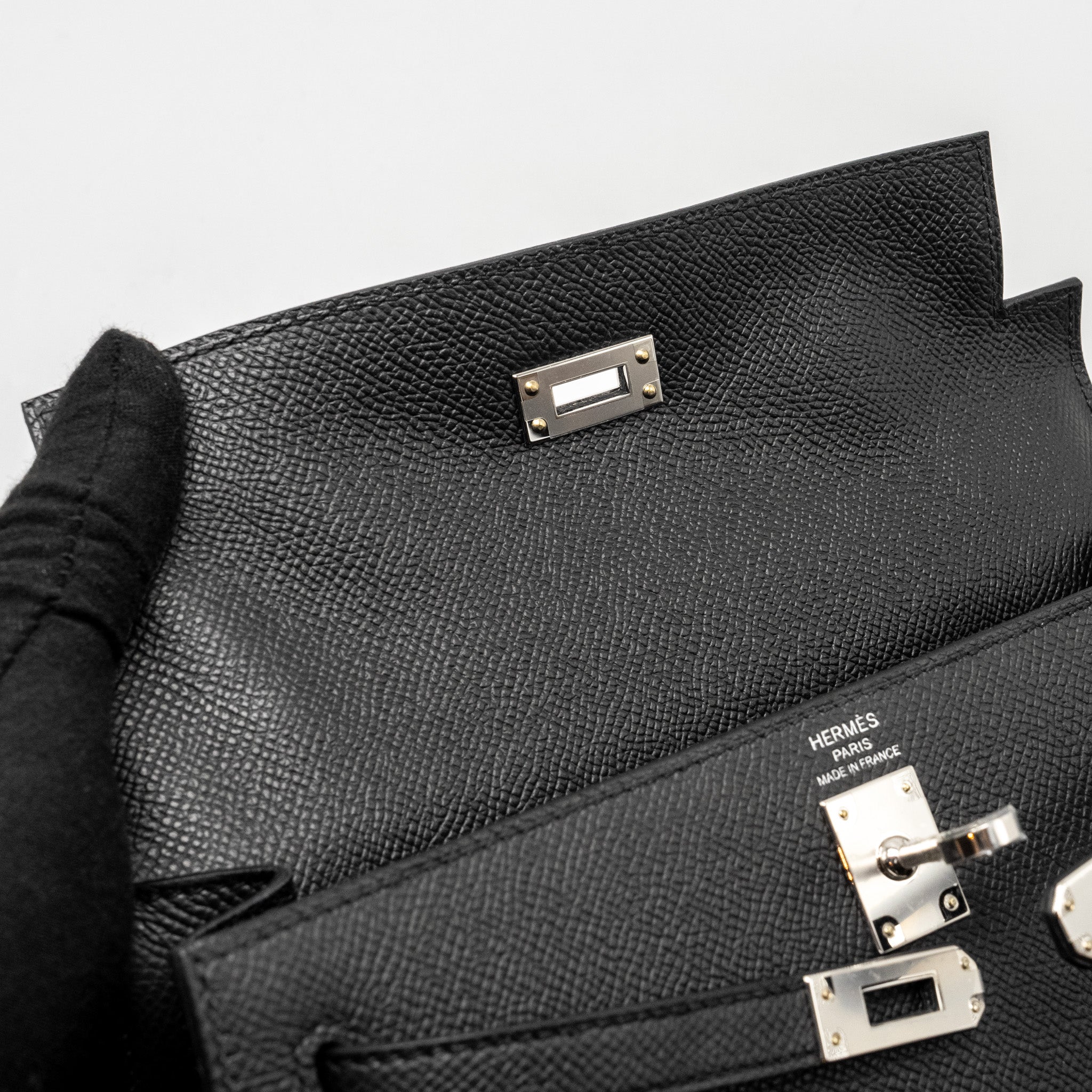 HERMES KELLY 25 EPSOM BLACK SHW