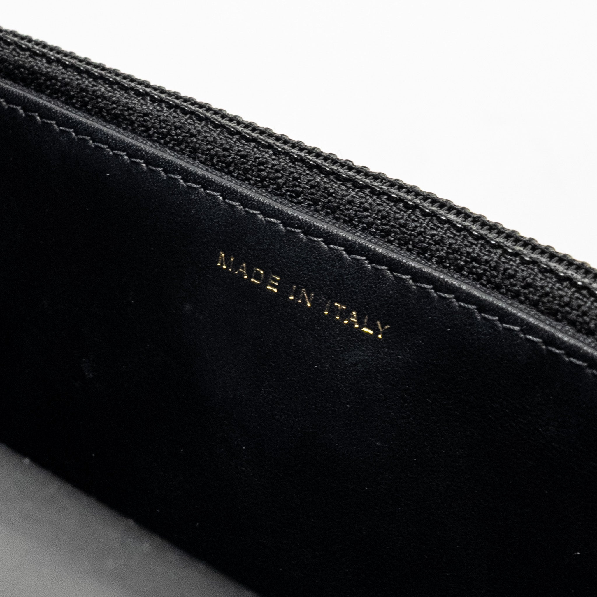 CHANEL FLAP WALLET WITH CHAIN CAVIAR BLACK GHW (MICROCHIP)
