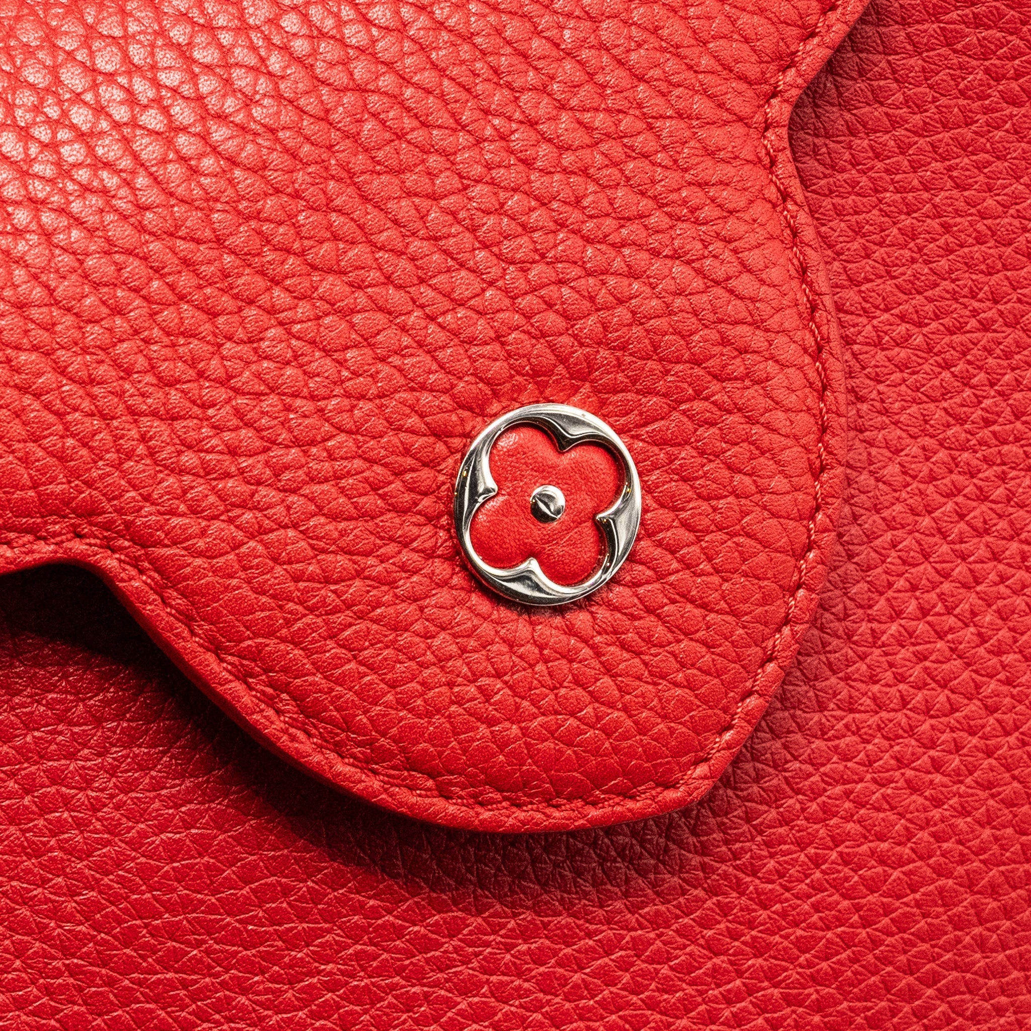 LOUIS VUITTON CAPUCINE BB TAURILLON RED SHW