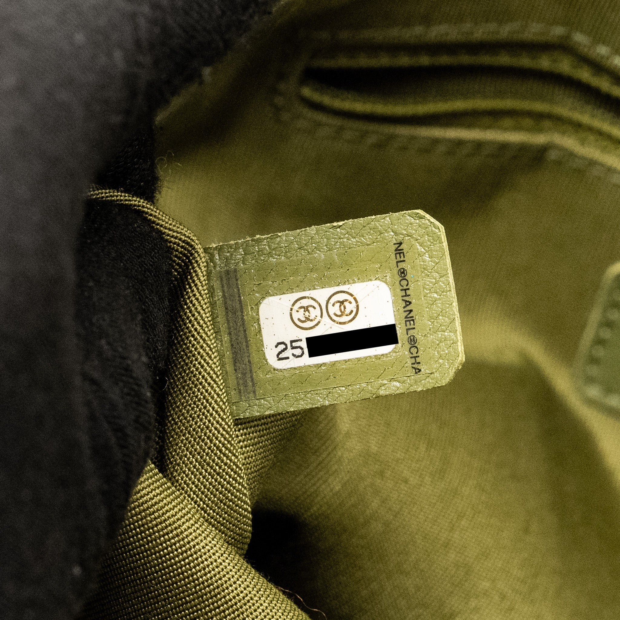 CHANEL DRAWSTRING BUCKET BAG GRAINED CALFSKIN OLIVE GREEN GHW