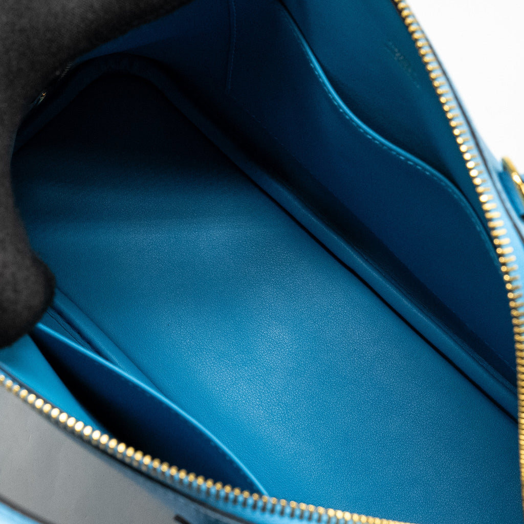 HERMES BOLIDE 1923 25 EPSOM 7N BLUE CELESTE GHW