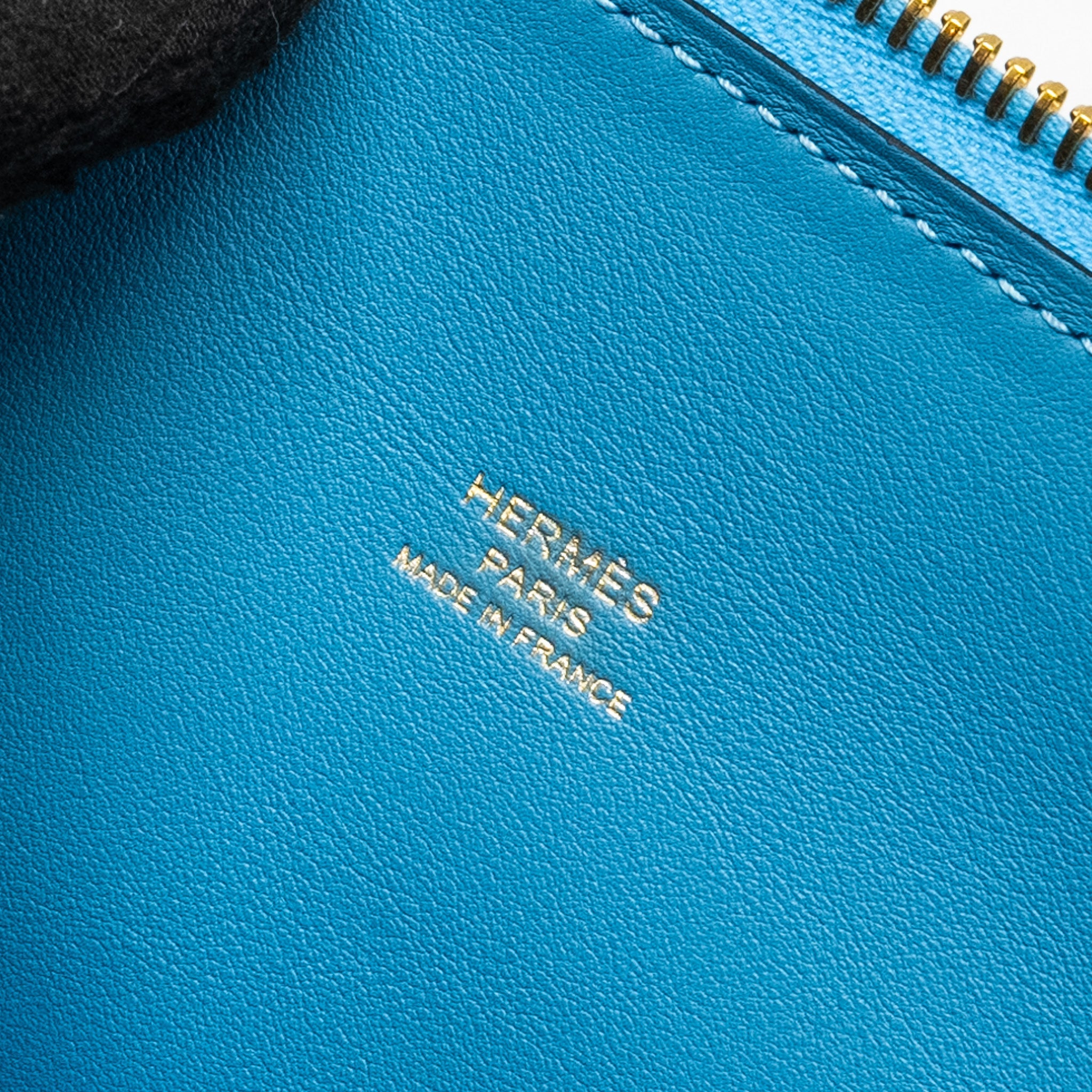 HERMES BOLIDE 1923 25 EPSOM 7N BLUE CELESTE GHW
