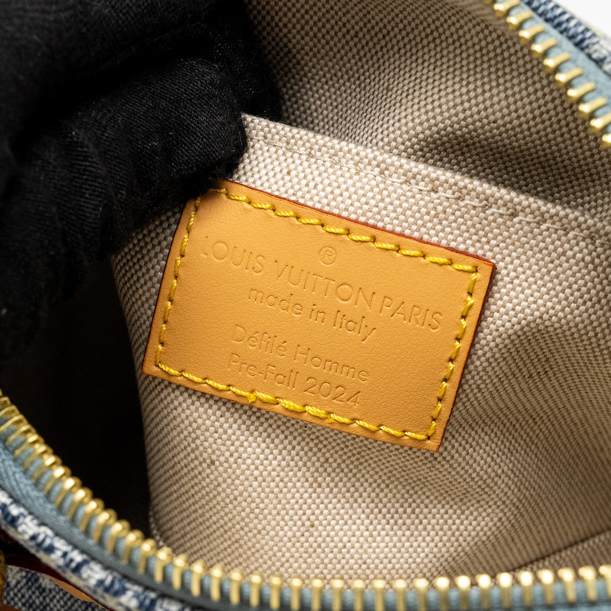 LOUIS VUITTON SPEEDY 18 BANDOULIERE DEMIER DENIM CANVAS GHW