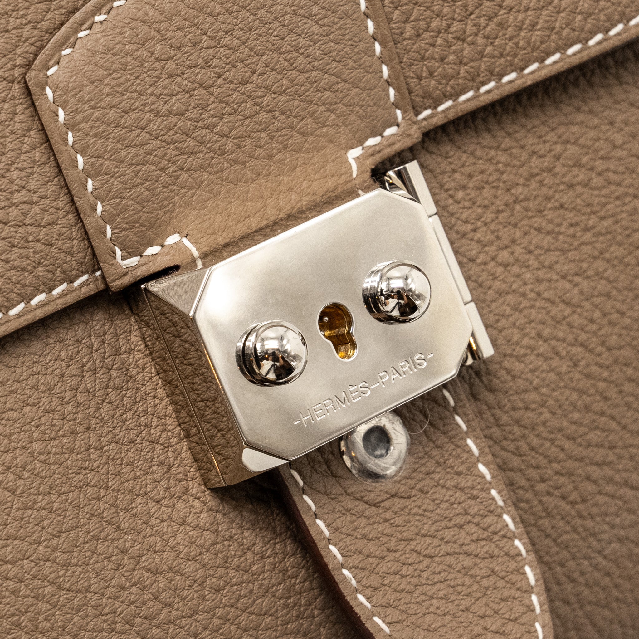 HERMES SAC A DEPECHES 21 BAG TOGO ETOUPE SHW