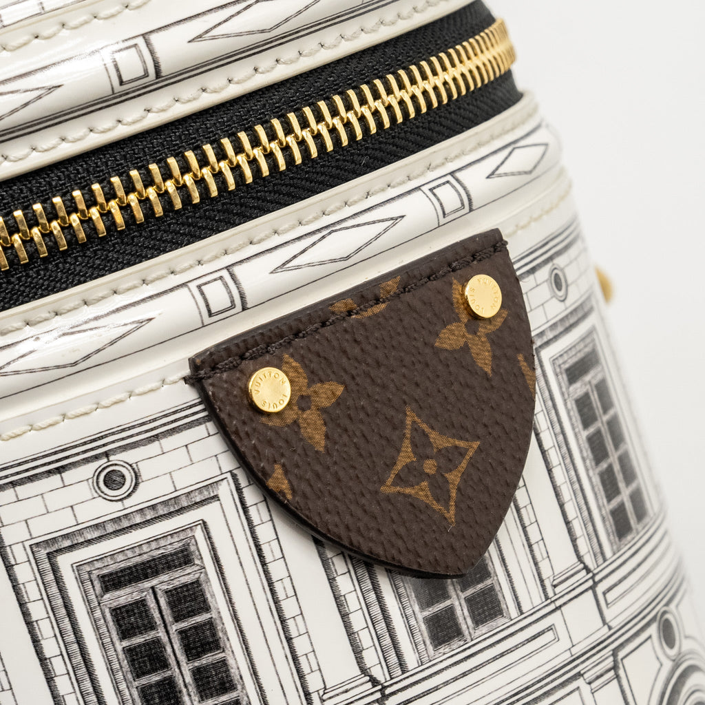 LOUIS VUITTON X FORNASETTI CANNES 2021 LIMITED EDITION CALFSKIN/MONOGRAM CANVAS GHW