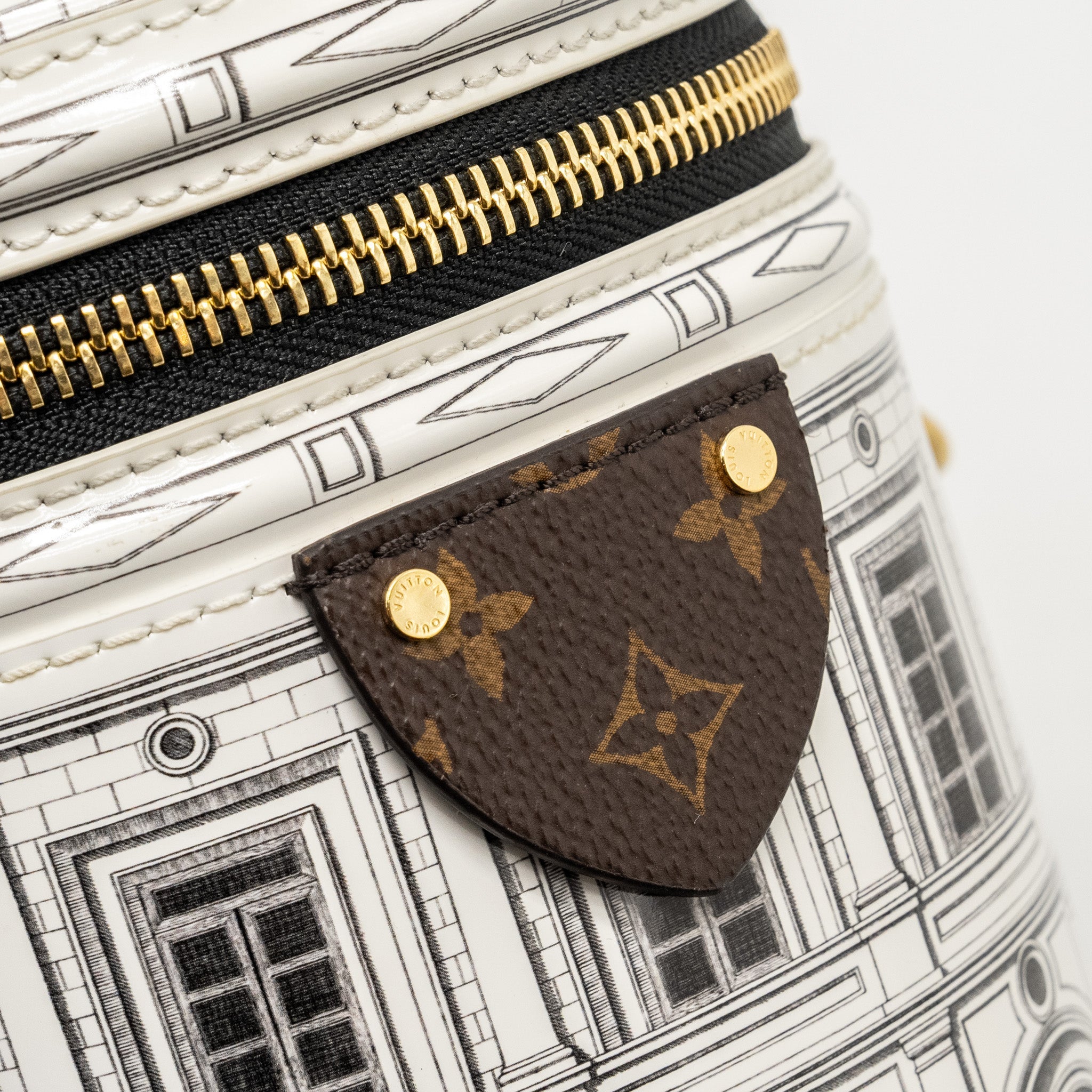LOUIS VUITTON X FORNASETTI CANNES 2021 LIMITED EDITION CALFSKIN/MONOGRAM CANVAS GHW