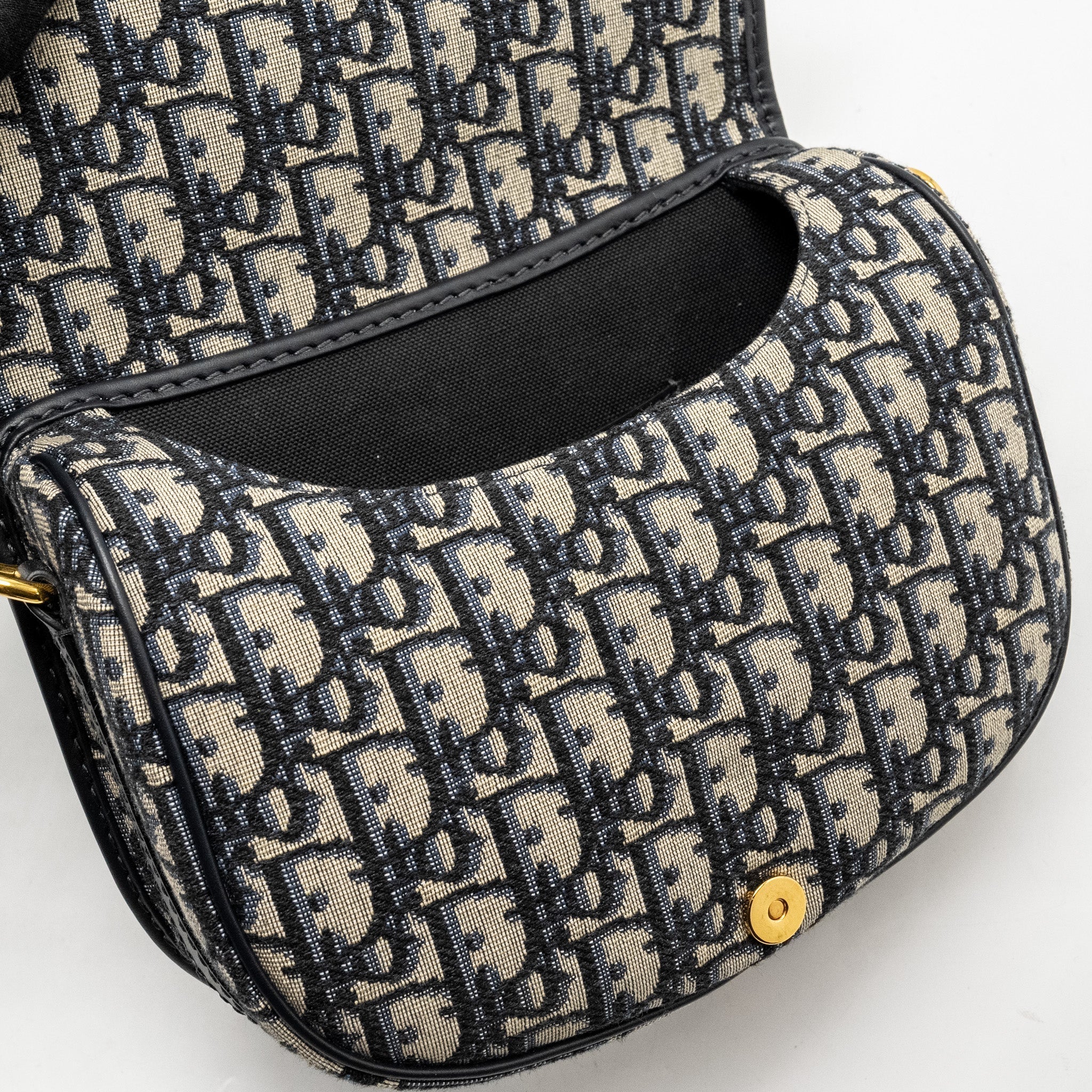 DIOR MEDIUM BOBBY BAG BLUE DIOR OBLIQUE JACQUARD GHW