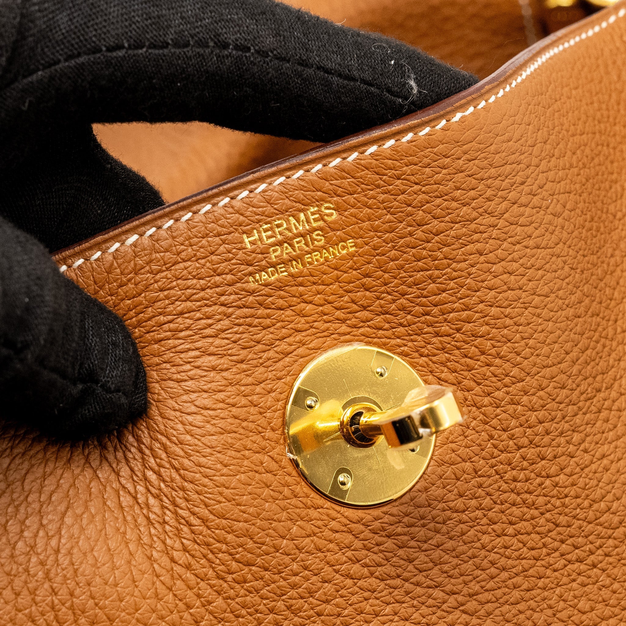 HERMES LINDY 30 CLEMENCE GOLD GHW