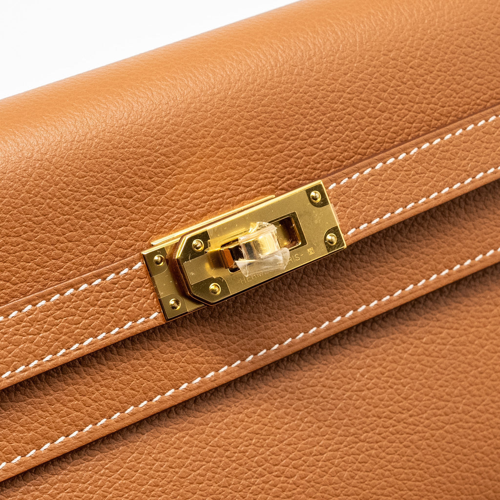 HERMES KELLY TO GO EVERCOLOR GOLD GHW