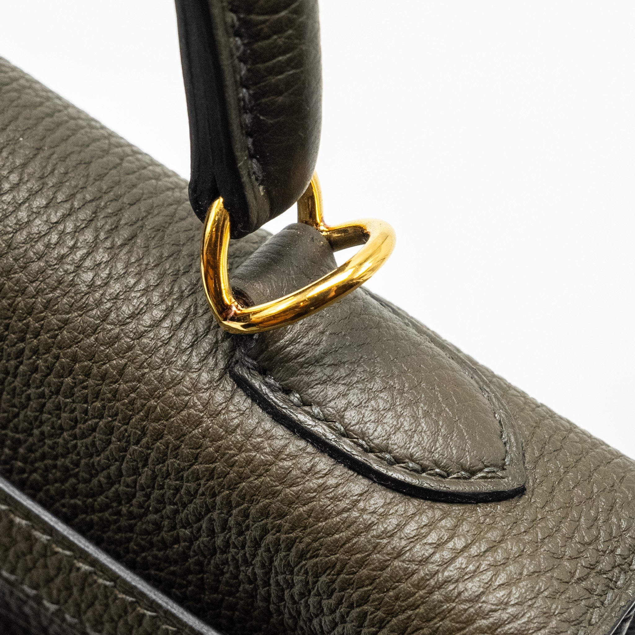 HERMES KELLY 25 TOGO C6 VERT DE GRIS GHW