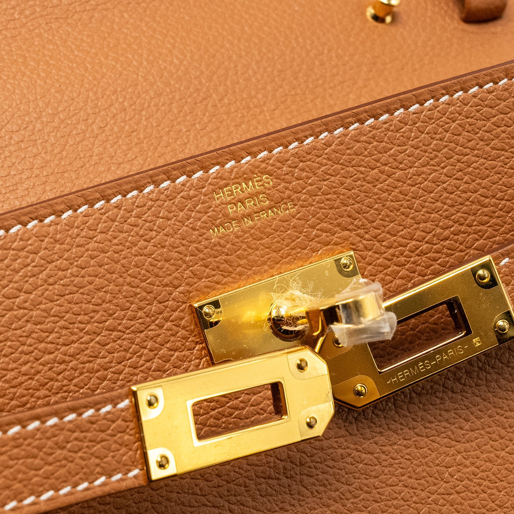 HERMES KELLY TO GO EVERCOLOR GOLD GHW