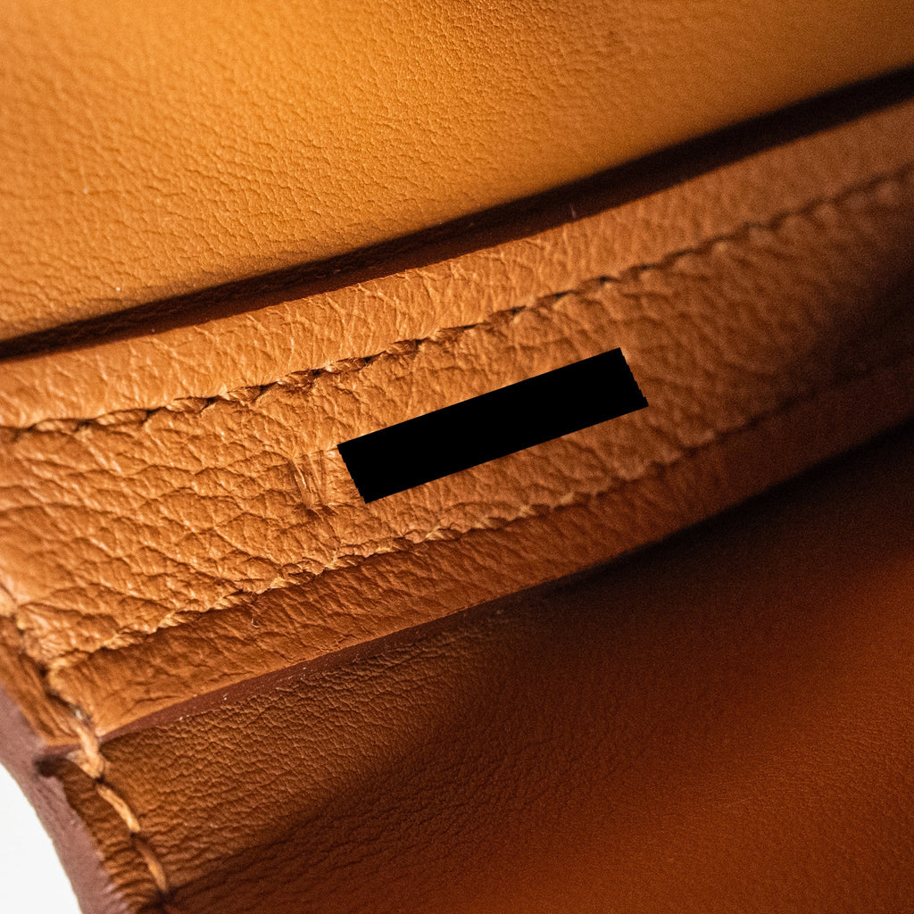 HERMES MINI 24/24 2424-21 BAG EVERCOLOR/SWIFT GOLD GHW