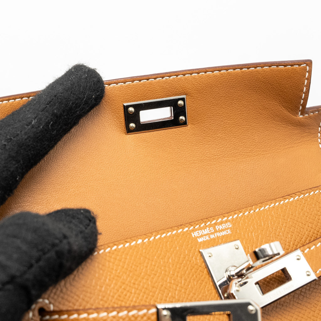 HERMES MINI KELLY II EPSOM GOLD SHW