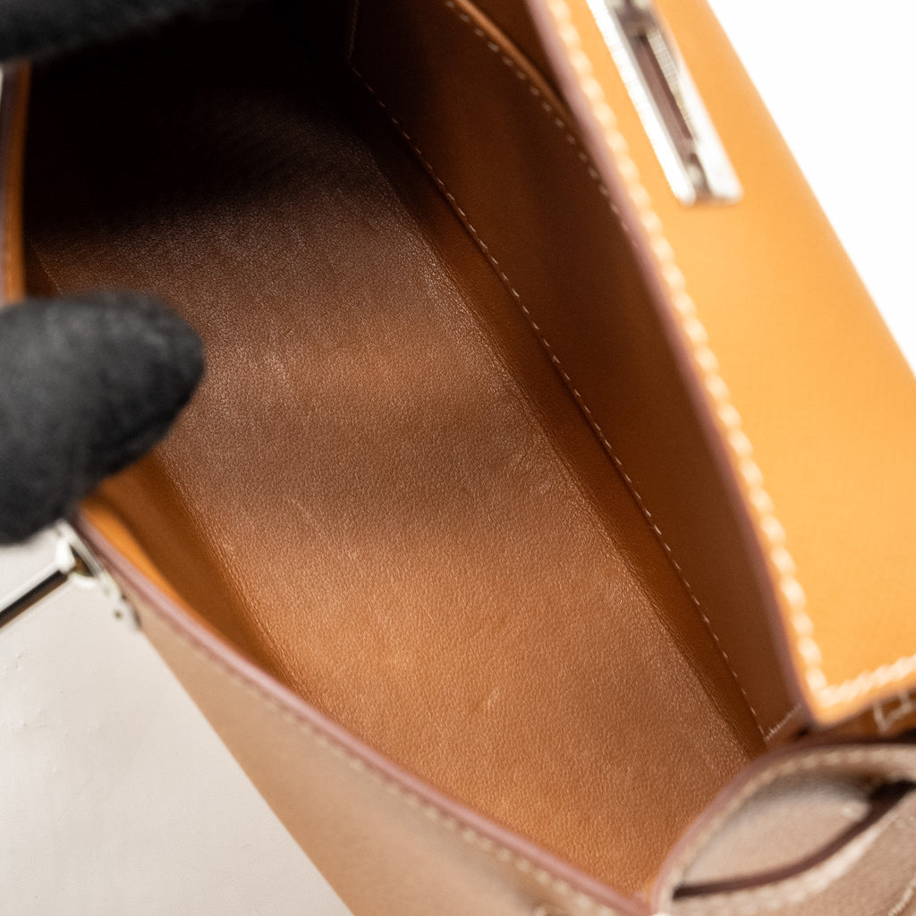 HERMES MINI KELLY II EPSOM GOLD SHW