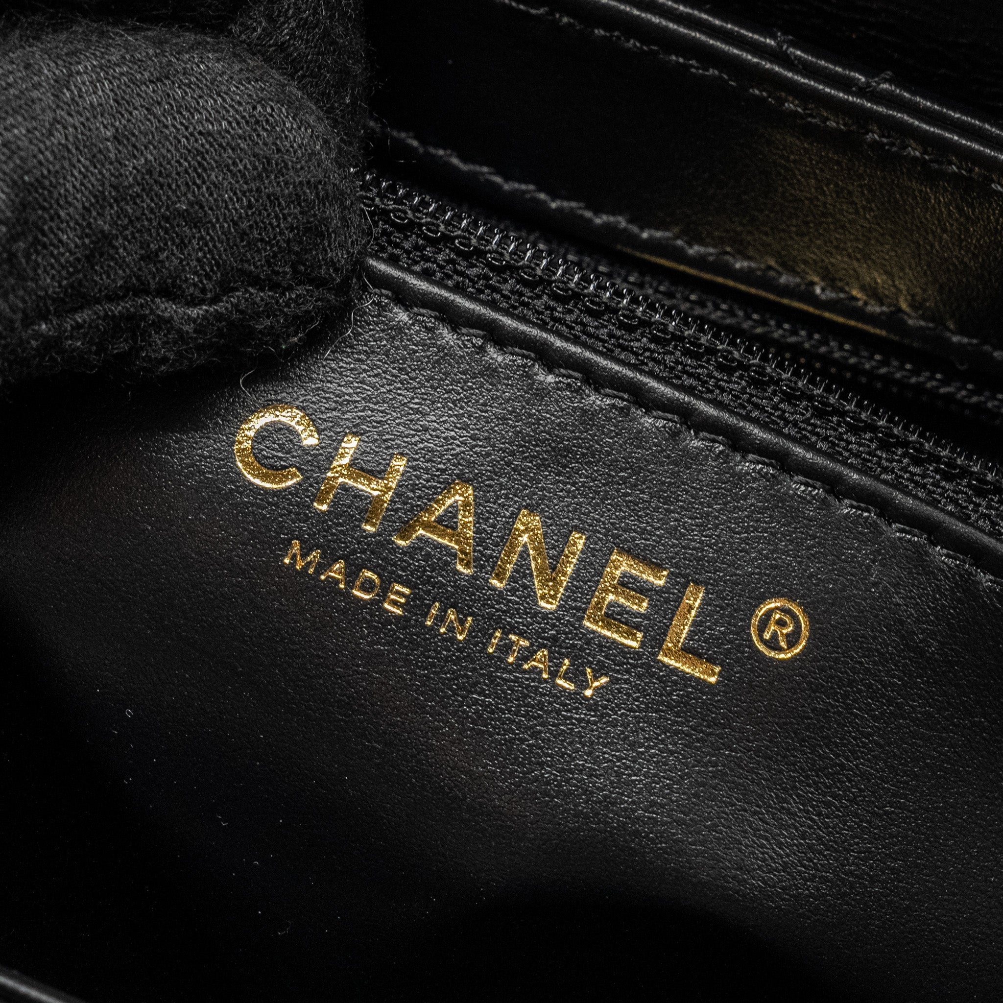 CHANEL MINI KELLY SHOPPING TOTE BAG CALFSKIN BLACK GHW (MICROCHIP)