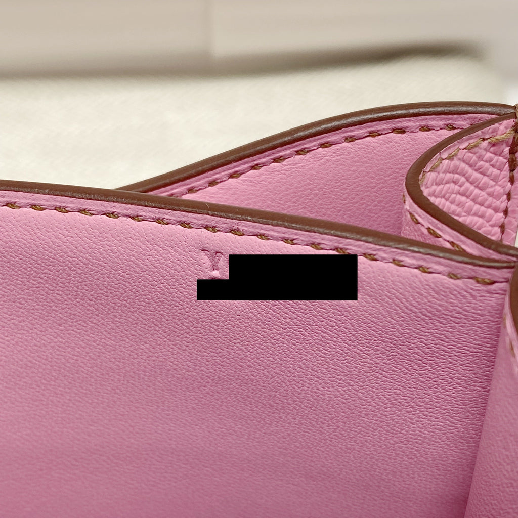 HERMES MINI CONSTANCE 5P BUBBLEGUM PINK EPSOM SHW