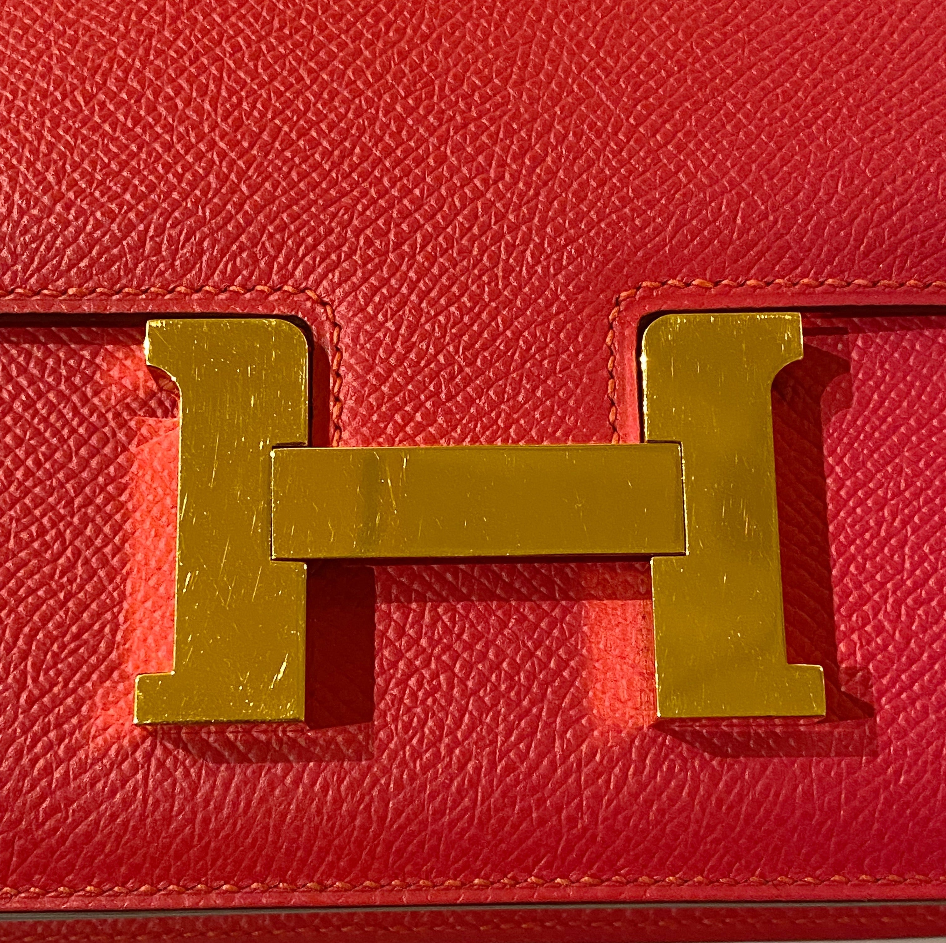 HERMES MINI CONSTANCE EPSOM ROSE EXTREME GHW
